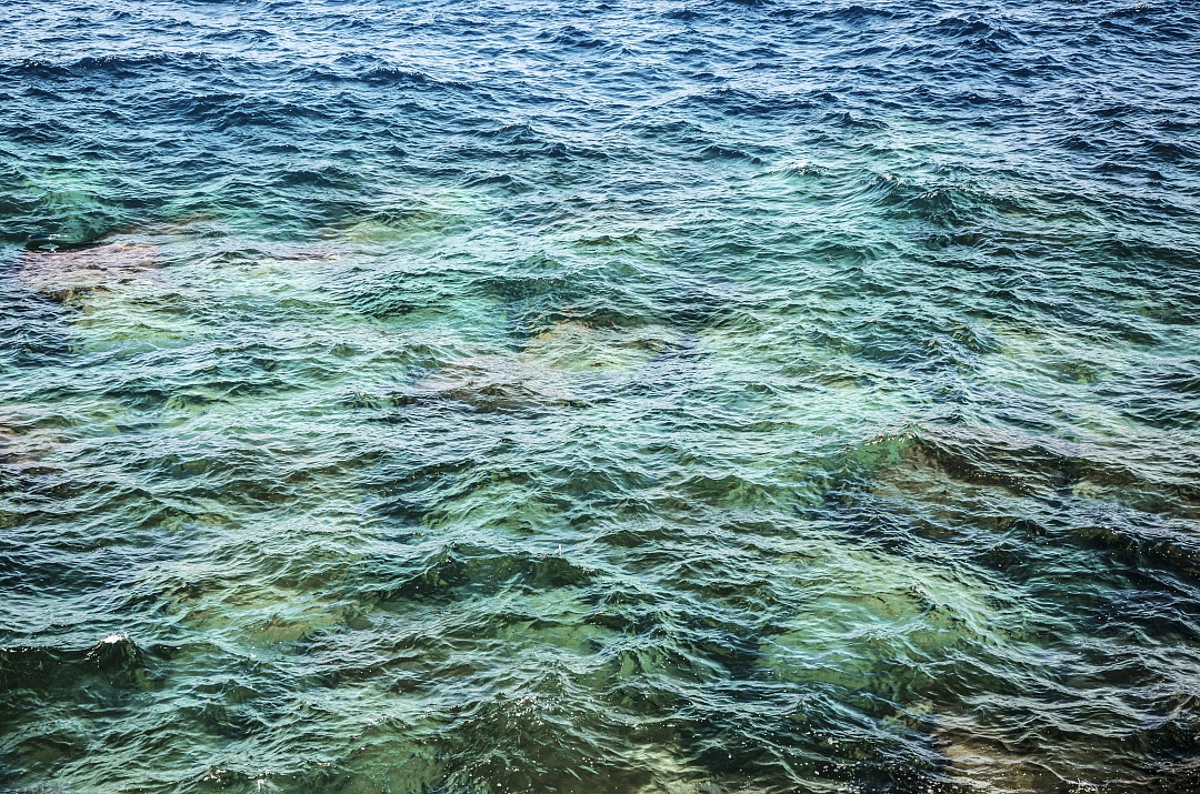 Blue water texture Background