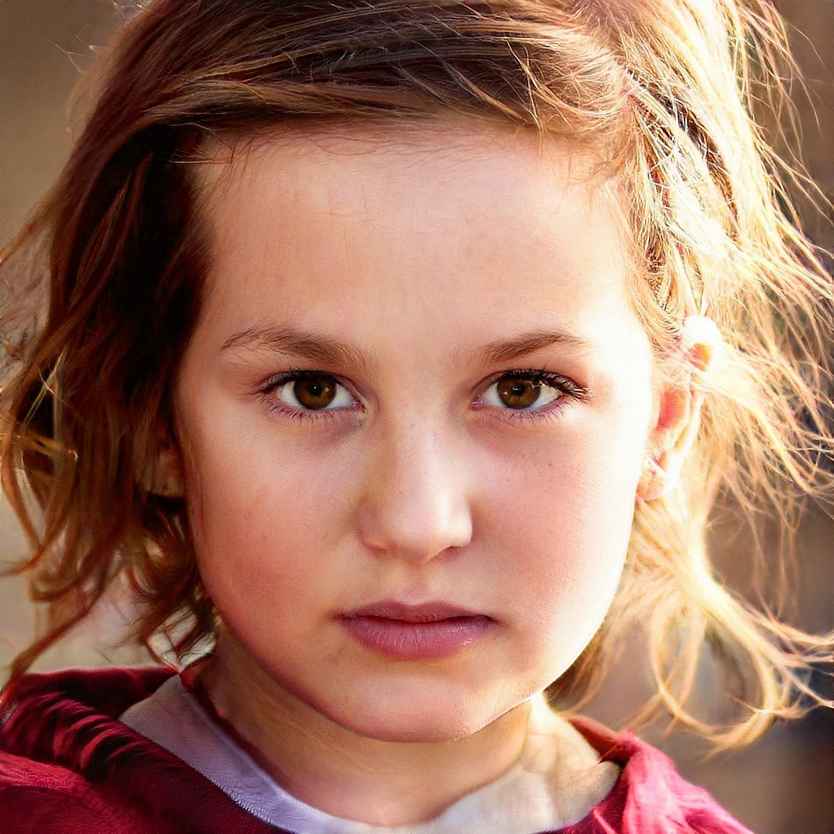 cute child outdoors one person caucasian ethnicity portrait;face portrait