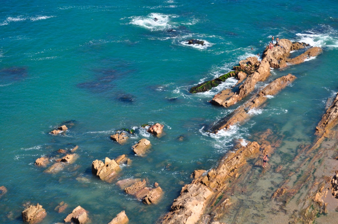 Aerial View La Paloma Uruguay beach