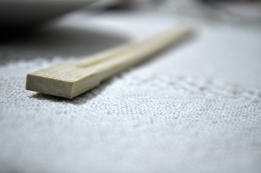 chopsticks on table