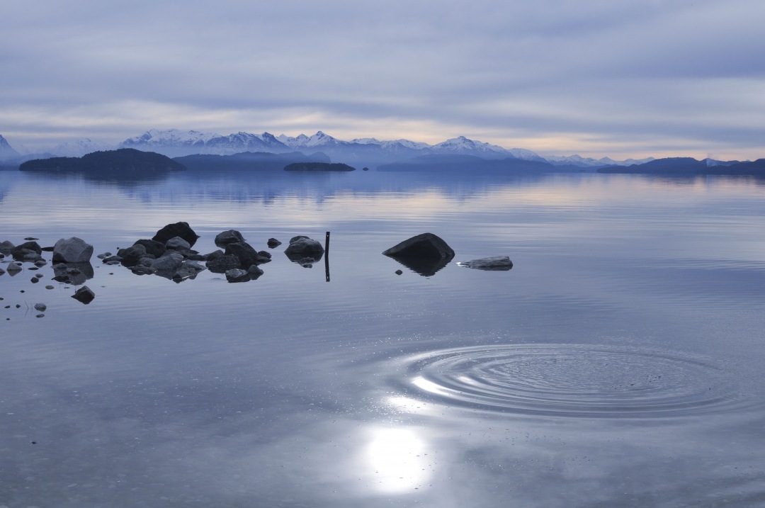 splash on Nahuel Huapi Patagonia Lake