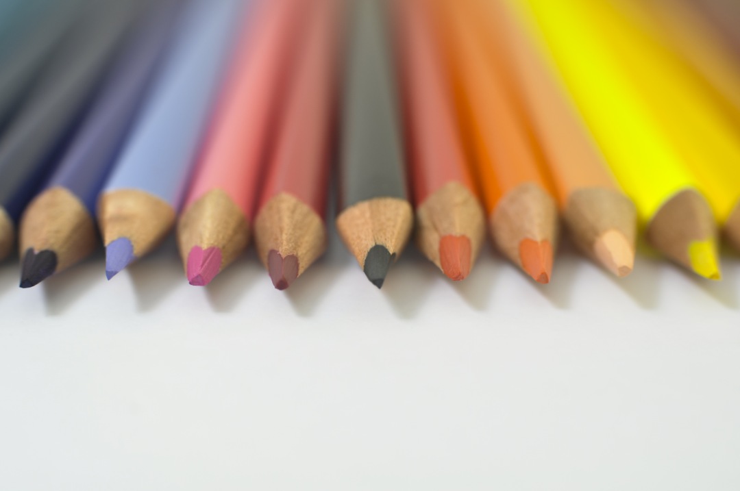 Small Group of Pencil, color, colorful.