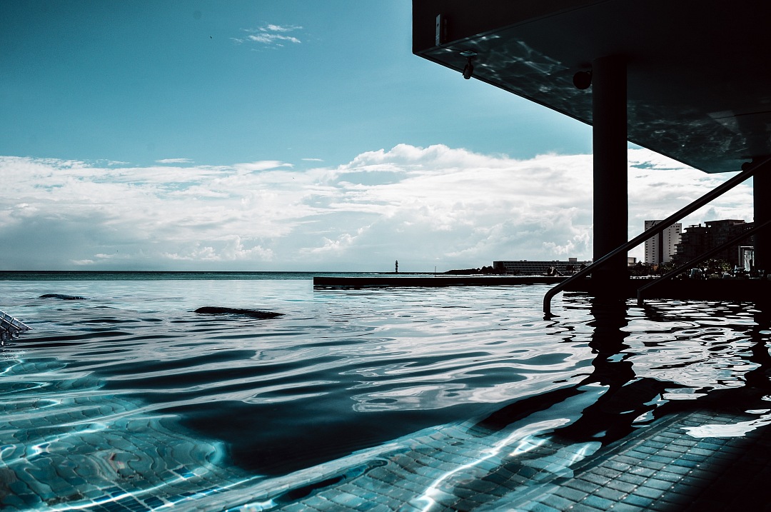 view of pool on Cancun caribbean