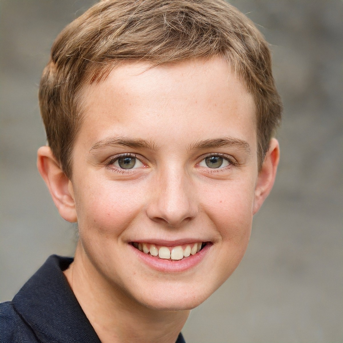 one person looking at camera child boys portrait;face portrait smiling