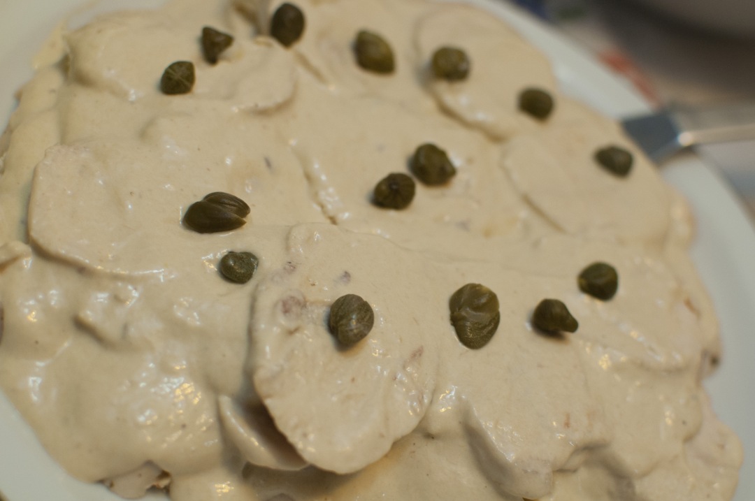 Vitel tone, a traditional Argentinian Christmas meal