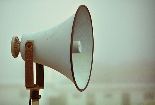 Vintage Megaphone alert