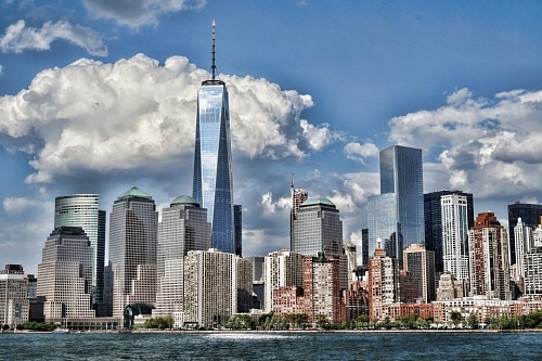 manhattan city buildings landscape