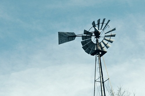 windmill in the field