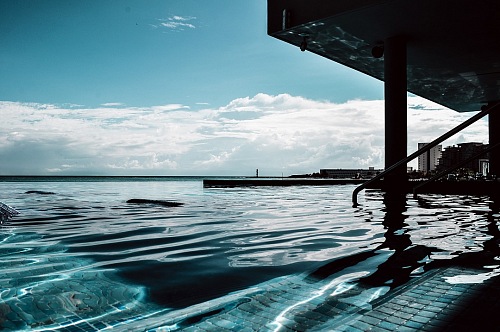 view of pool on Cancun caribbean