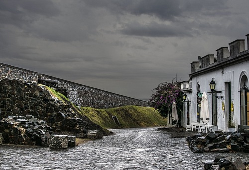 storm over Colonia del Sacramento, Uruguay