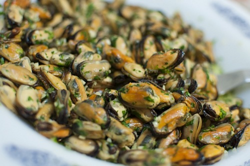 Mussels with Garlic festive day